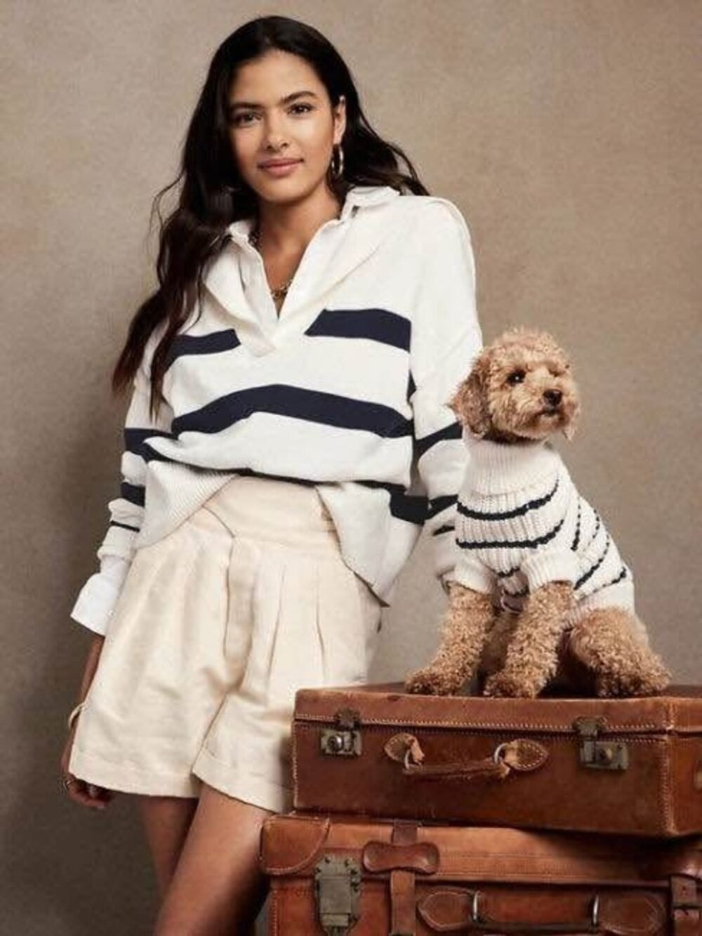 BR 100% Organic Cotton Stripe Sailor Sweater (XS)